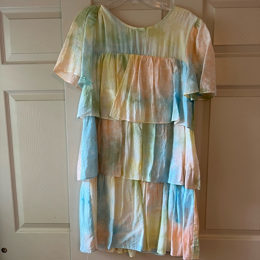 Tiered Tie-dye Dress